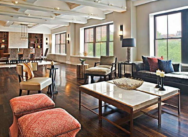 Tribeca Apartment 27 North Moore Living Area